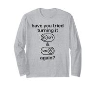 Have You Tried Turning It Off and On Again Sign,IT Dept Tech Manga Larga