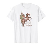 Have Yourself a Cowgirl Christmas Holiday Country Western Camiseta