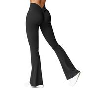 Havejoy Leggins Deportivos Mujer Campana Push Up Cintura Alta Largos Moda Casual Pantalón Acampanado Leggins Reductores Adelgazantes Anticeluliticos Mallas Fitness para Yoga Fitness Pilates Danza
