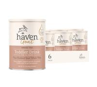 Haven Fórmula de cabra para niños pequeños, leche entera de cabra alimentada con pasto en polvo para niños pequeños con probióticos, prebióticos, luteína y Omega 3 Dha, fórmula de fácil digestión, sin