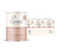 Haven Fórmula de cabra para niños pequeños, leche entera de cabra alimentada con pasto en polvo para niños pequeños con probióticos, prebióticos, luteína y Omega 3 Dha, fórmula de fácil digestión, sin