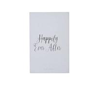 Haven Home Decor Linen Happily Ever After - Álbum de mesa de café para 180 fotos de 4 x 6, gris, 9 x 13.75 x 2 pies