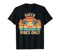Haven Vibes Only Cute Retro Girls Haven Name Camiseta