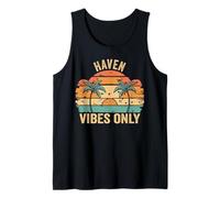 Haven Vibes Only Cute Retro Girls Haven Name Camiseta sin Mangas