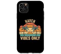 Haven Vibes Only Cute Retro Girls Haven Name Carcasa para iPhone 11 Pro MAX