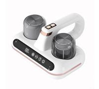 HavenDomicile Aspirador de mano inalámbrico con luz UV para colchón, almohadas, ropa, sofá 10KPa potencia de succión removedor de ácaros (blanco)