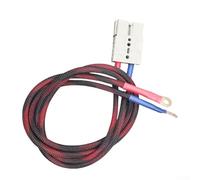 HavenDomicile Cable de batería de bicicleta eléctrica 7AWG, para conector Anderson, terminal de junta tórica, 120 A, negro y rojo (500 mm, 1000 mm)
