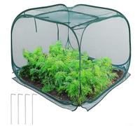 HavenDomicile Cubierta de malla para plantas, plegable, protector de jaula con estacas de tierra para jardín, protección contra heladas, verduras y flores (120 x 120 x 120)
