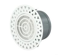 HavenDomicile Cubierta redonda para difusor de ventilación de techo, 75/100 mm, panel de acero inoxidable pintado, para baño, cocina, sala de estar (100 mm)