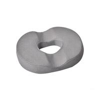 HavenDomicile Donut Cushion Orthopaedic Memory Foam For Tailbone And Coxis Pressure Relief Seat Pillow With Breathable Washable Velour Cover (gris)