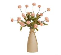 HavenDomicile Flores artificiales de seda de crisantemo de 52 cm, decoración floral sintética para exhibición de bodas y salas de estar (rosa claro)
