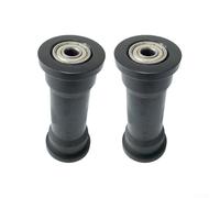 HavenDomicile Pieza para máquina de remo de fitness, paquete de 2 ruedas de rodamiento para máquina de remo, negro, 91 mm