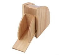 HavenDomicile Soporte para filtro Aeropress, caja de almacenamiento de madera en forma de abanico para filtro de café para verter a mano, filtros de papel de café