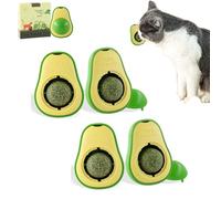 Havenfly 4PCS Bola de Hierba Gatera, Juguetes para Gato Catnip para Gatos, Hierba para Gato Naturales, Giratorio Catnip Bolas para Gatos