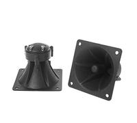 Haveratio, 1 par de Altavoces de Audio de Tweeter Cuadrados, Altavoz piezoeléctrico de Agudos piezoeléctricos, Altavoz portátil de 85mm y 3,35 Pulgadas, bocina de Potencia Negra