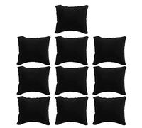 Haveratio 10 Piezas de Terciopelo Pulsera Reloj Almohada pequeña Multicolor Terciopelo Almohada joyería Pulsera cojín Soporte Organizador Almohada Negro