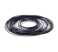 Haveratio 30/50/100/120 Uds Correas de Goma de tamaño Mixto 1mm Juego de Correas de máquina de Cinta de Cassette Cuadrada Pliegue de 40-135mm para grabadoras y Unidades
