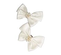 Haveratio Clips Elegantes para Zapatos con Lazo, Accesorios Decorativos, Adornos para Fiesta de Boda, Blancos - para Mujer