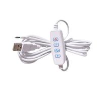 Haveratio DC5V LED Dimmer Cable de extensión Puerto USB Cable de alimentación Controlador de atenuación para Luces LED, Luces de Cinta, Luces de Cinta Blanca