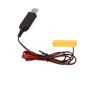 Haveratio USB 5V a 1,5 V LR6 AA batería simulada Cable eliminador de batería AA reemplazar 1 Uds 1,5 V Pilas AA para luz LED electrónica
