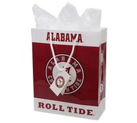 Havercamp Bolsa de regalo de la Universidad de Alabama - 1 unidad. - Muestra con orgullo el logotipo oficial de Alabama y la mascota grande de AL. Esta bolsa Roll Tide hace que cada regalo sea