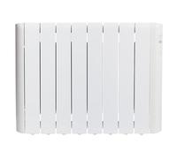 Haverland RCE8S LCD | Emisor Térmico a Fluido Programable | 1200 W | Diseño Compacto | Indicador de Consumo | Programación 24/7 | Función BOOST + ITCS | Uso Ideal 1-6h/día | +/- 12-19 m² | Blanco