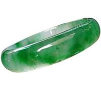 HAvern Brazalete de jade Brazalete de jade natural Clase A Brazalete de jade, Brazalete de jade de flor flotante verde para damas, Brazaletes de jade de buena suerte para damas clásicas c