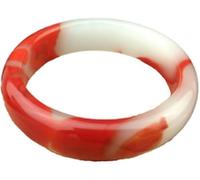 HAvern Brazalete de jade Brazaletes de jade para damas, brazaletes para damas, brazaletes de jade rojo, brazaletes de jade para damas finas, regalos (58-61 mm Jade, rojo)