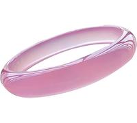 HAvern Brazalete de Jade para Mujer, Fortune Brazalete de Jadeíta Rosa Natural para niñas, Pulseras de Jasper de la Suerte para Mujer con Caja de Regalo (Size : 62MM) (62MM Jade,Pink)