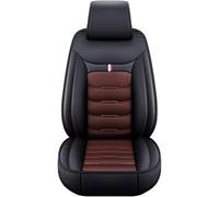 HAVERN Cuero Funda Asiento Coche para Audi A6 2002-2003,Fundas Moda Estilo Impermeable Asiento Protector Interior Accesorios,F-Black-Coffee