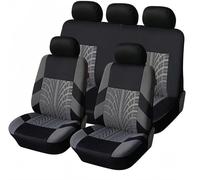 HAVERN Fundas de Asiento Fundas Coche para Hyundai Elantra (2011-2016), Fundas Asientos De Tela, Funda Asiento Juego Completo Juegos de Cubreasientos,Grey/B