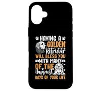 Having A Golden Retriever Will Bless You with Many of The Carcasa para iPhone 16 Plus