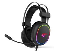 havit Cascos Gaming Compatible con PC & Consolas con 3.5 MM + Cable USB con microfono Estereo