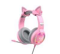 havit GAMENOTE H2233d - Auriculares de Diadema para Videojuegos, Color Rosa