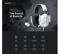 Havit h2033d gaming kulakl?k beyaz auriculares inalámbrico y alámbr