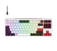 Havit Gamenote KB902L RGB - Teclado mecánico para gaming, color rojo