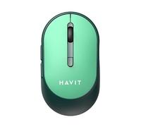Havit MS78GT - Ratón inalámbrico para PC, color verde y negro