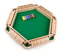 Havnidy Shut The Box - Juego de Mesa de Madera para 6 Jugadores, Juegos de Dados clásicos, Juego de Viaje, Juego de matemáticas de Madera Tradicional para Pubs, Grandes Juegos de Mesa para Todo el