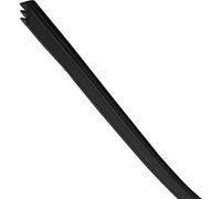 HAWA Perfil de sellado (junta de goma) para acristalamiento fijo - perfil de suelo y pared, grosor del vidrio 10-12 mm, goma negra