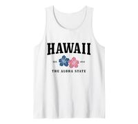 Hawái Aloha State Hibiscus Surf Surfer Maui Kauai Hawaiano Camiseta sin Mangas