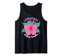 Hawái Launiupoko Maui Surfers Paradise Surfing Hibiscus Camiseta sin Mangas