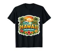 Hawái The Aloha State Souvenir Visitor Memorabilia Hawaiian Camiseta