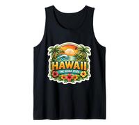Hawái The Aloha State Souvenir Visitor Memorabilia Hawaiian Camiseta sin Mangas