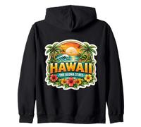 Hawái The Aloha State Souvenir Visitor Memorabilia Hawaiian Sudadera con Capucha