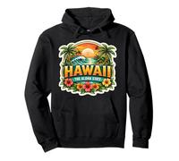 Hawái The Aloha State Souvenir Visitor Memorabilia Hawaiian Sudadera con Capucha