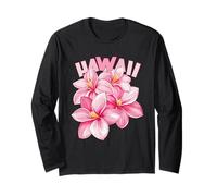 Hawaiano Hibisco Flor Hawaii Maui Kauai Aloha Surfer Manga Larga