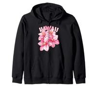 Hawaiano Hibisco Flor Hawaii Maui Kauai Aloha Surfer Sudadera con Capucha