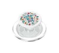 Hawaiano Tortuga Marina Tropical Hibisco Plumeria Flores Playa PopSockets PopGrip para MagSafe