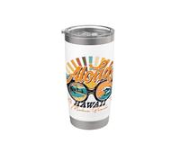 Hawaii Aloha Beach Travel Souvenir 1976 Vintage Birthday Mom Vaso térmico de acero inoxidable de doble pared
