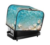 Hawaii Beach - Cubierta para tostadora de estrella de mar de 2 rebanadas, tostadora de mar acogedora con bolsillo, resistente a las manchas, a prueba de polvo, protector de electrodomésticos pequeños